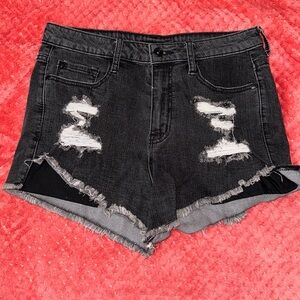 Lovesick Distressed Denim Jean Shorts